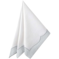 Waterford Cassia Napkin, White/Blue