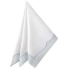 Waterford Cassia Napkin, White/Blue