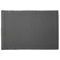 Waterford Linens Rigato Placemat (Charcoal)