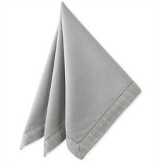 Waterford Linens Rigato Platinum Gray Napkin, 21″ X 21″