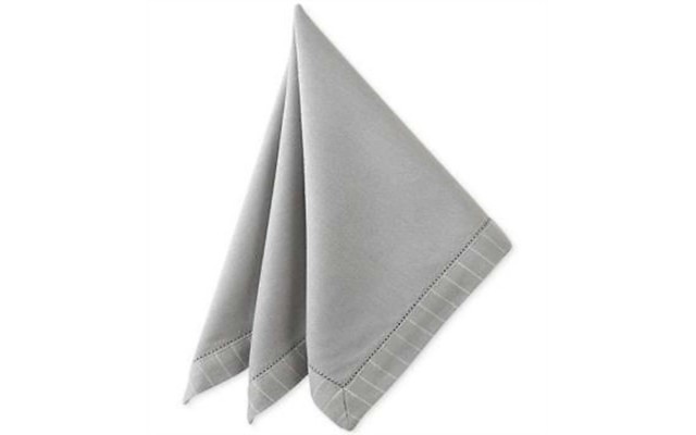  Linens Rigato Platinum Gray Napkin, 21″ X 21″