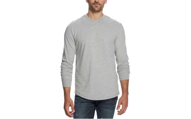  Men’s Brushed Jersey T-Shirt (Light Gray, 2XL)