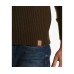 Mens Ribbed Toggle Shawl-Collar Sweater (Military Olive, S)