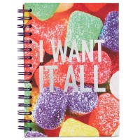 Whimsical Shop Gum Drops Spiral Notebook