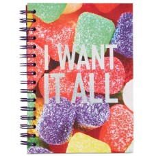 Whimsical Shop Gum Drops Spiral Notebook