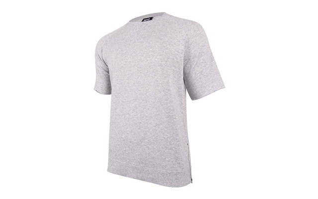  Heather Mens Large Fleece Tee T-Shirt