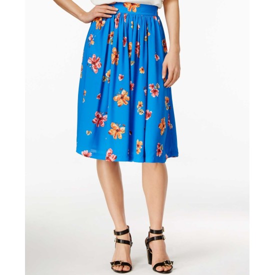 Women’s CeCe by Cynthia Steffe ‘Floral Delight’ Print Full Skirt, Size 0 – Blue
