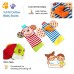 Wrist Rattles and Animal Socks for Cognitive Development of Babies, Developmental Toys Gifts for Baby from Newborns to 3 Months, 6 Months, 8 Months, 1 Year and 2 Years Old Toddlers