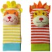 Wrist Rattles and Animal Socks for Cognitive Development of Babies, Developmental Toys Gifts for Baby from Newborns to 3 Months, 6 Months, 8 Months, 1 Year and 2 Years Old Toddlers