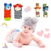 Wrist Rattles and Animal Socks for Cognitive Development of Babies, Developmental Toys Gifts for Baby from Newborns to 3 Months, 6 Months, 8 Months, 1 Year and 2 Years Old Toddlers