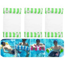 3 Pack Premium Inflatable Aqua Portable Summer Water Hammock BedChairLounger Float for Adults