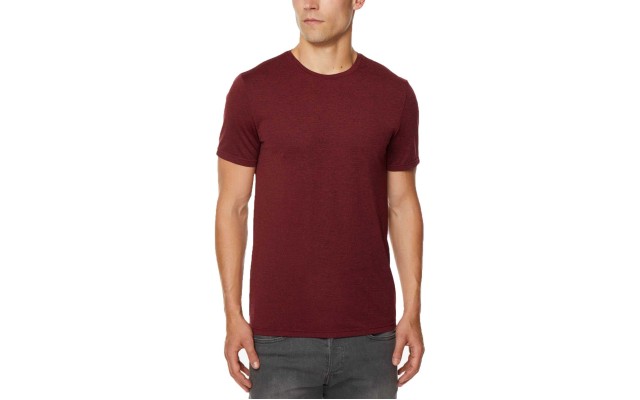  Men’s Techno Mesh Performance T-Shirt (Wine, XXL)