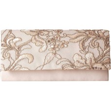 Adrianna Papell Sibel Small Clutch Oyster
