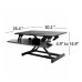  Seville Classics Pro Pneumatic Desk Riser-for Home Office Pneumatic Desk Lift