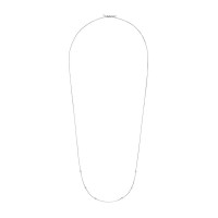 Alex and Ani “Chain Station” 6 smart beads Chain Necklace, 32″, Silver, 32