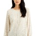  Animal-Print Blouse (White, Medium)