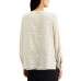  Animal-Print Blouse (White, Medium)