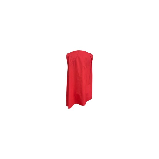  Asymmetrical Sleeveless Tunic (Red, X-Large)