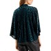  Burnout Surplice Top (Green), Green, Medium
