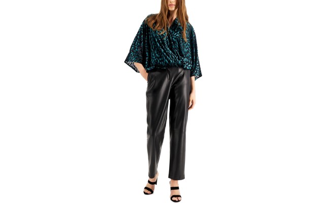  Burnout Surplice Top (Green), Green, Medium