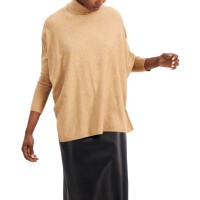 Alfani Drop-Shoulder Turtleneck Sweater, Dark Brown, 2X-Large