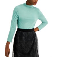 Alfani Funnel-Neck Blouse(Green, Medium)