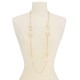  Gold-Tone Colorblok Multi-Ring Long Statement Necklace (42+2)