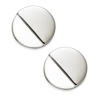 Alfani Gray Acrylic Round Button Earrings