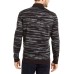  Men's Abstract-Print Bomber Jacket, Black, X-Large