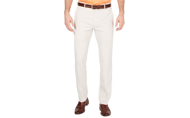  Men’s AlfaTech Classic-Fit Stretch Pants, Beige, 40×32