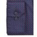  Men’s AlfaTech Slim-Fit Stretch Geo-Print Dress Shirt (Navy Red, 14-14.5/32-33