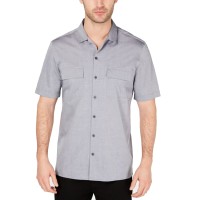 Alfani Men’s Camp Collar Shirts (Gray, XL)