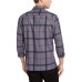  Men's Classic-Fit Brushed Plaid Shirts, Gray, 2X-Large