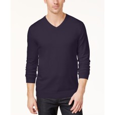 Alfani Men's Emerald Rib Trim Pullover V-Neck Sweaters