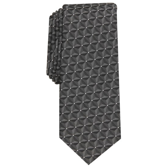  Men’s Market Geometric Necktie Gray