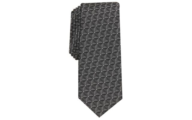  Men’s Market Geometric Necktie Gray