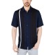 Men’s Regular-Fit Bowler Stripe-Print Shirt, Navy