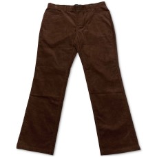 Alfani Men’s Regular-Fit Corduory Pants (Dark Brown, 40×30)