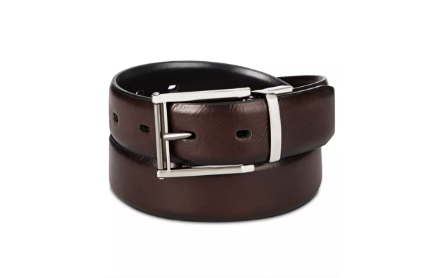  Men’s Reversible Stretch Belt (Brownblack, S)