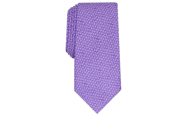  Men's Slim Abstract Dot Ties, Purple
