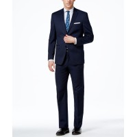 Alfani Mens Slim Fit Notch Lapel Pindot Two-Button Blazer Jacket