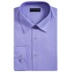  Mens Slim-Fit Performance Stretch Easy-Care Solid Dress Shirts, Purple, Medium
