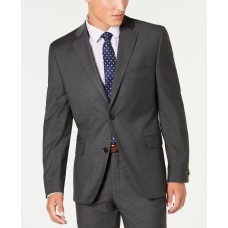 Alfani Men’s Slim-Fit Performance Stretch Mini Check Suit Separate Jacket (Gray,44R)