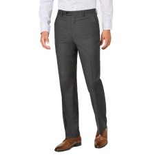 Alfani Men’s Slim-Fit Performance Stretch Mini Check Suit Separate Pants, Gray, 30×30
