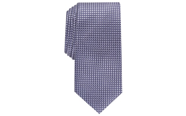  Men’s Slim Neat Tie (Navy)
