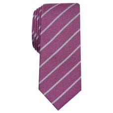 Alfani Men’s Slim Stripe Tie (Magenta)