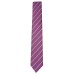  Men’s Slim Stripe Tie (Magenta)