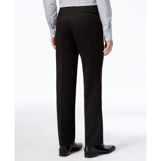  Men’s Stretch Performance Solid Slim-Fit Pants, Black/Stretch, 32X30