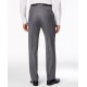  Men’s Stretch Performance Solid Slim-Fit Pants, Gray, 32x34