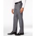  Men’s Stretch Performance Solid Slim-Fit Pants, Gray, 32x34